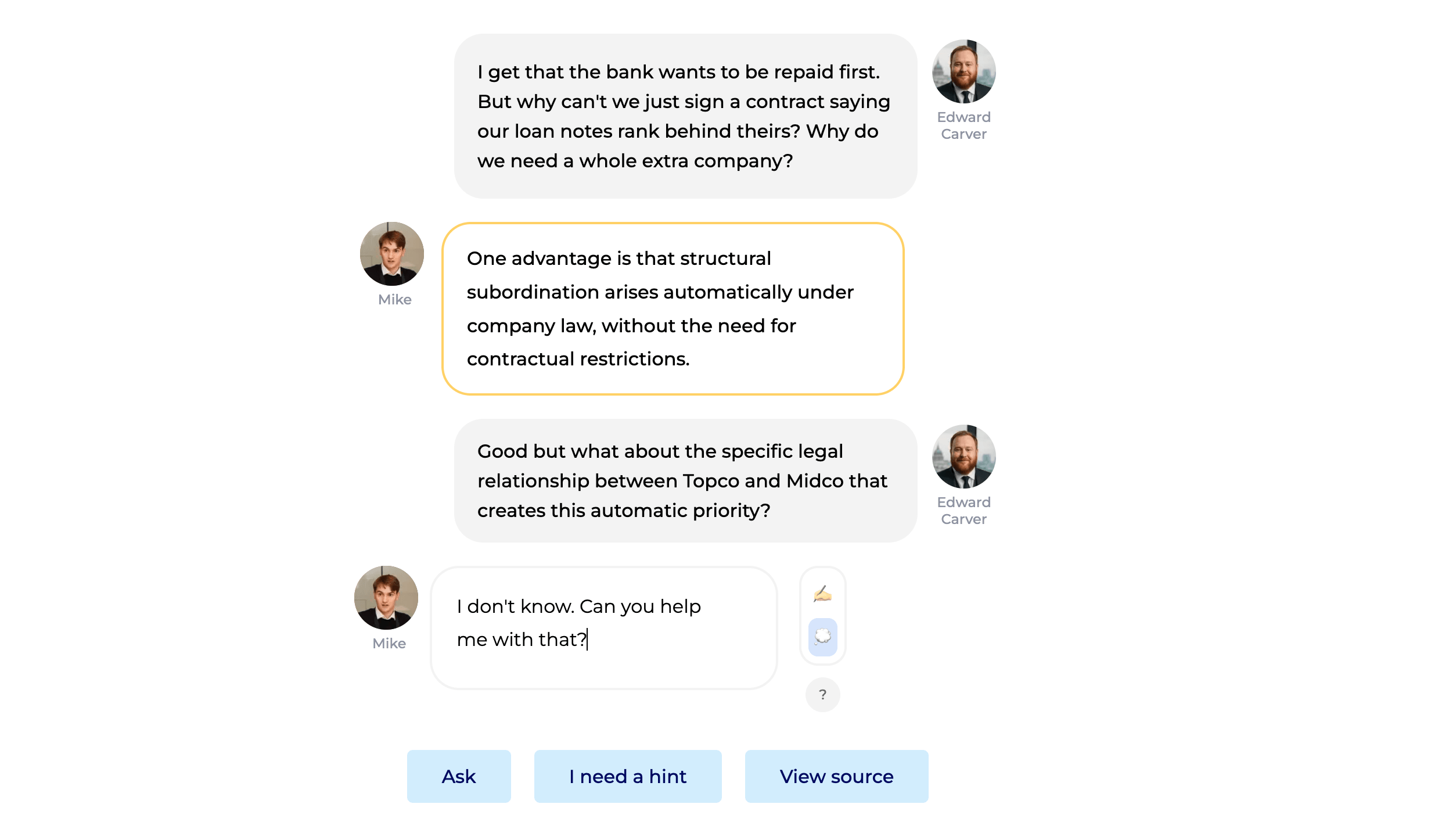BeSavvy simulator — matter overview