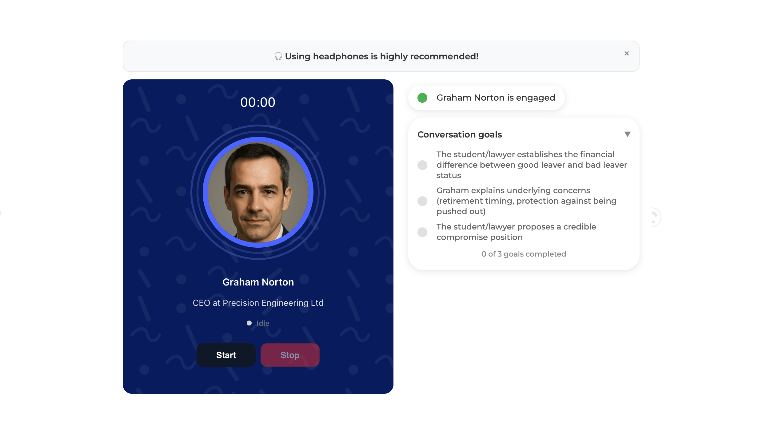 BeSavvy simulator — document workspace