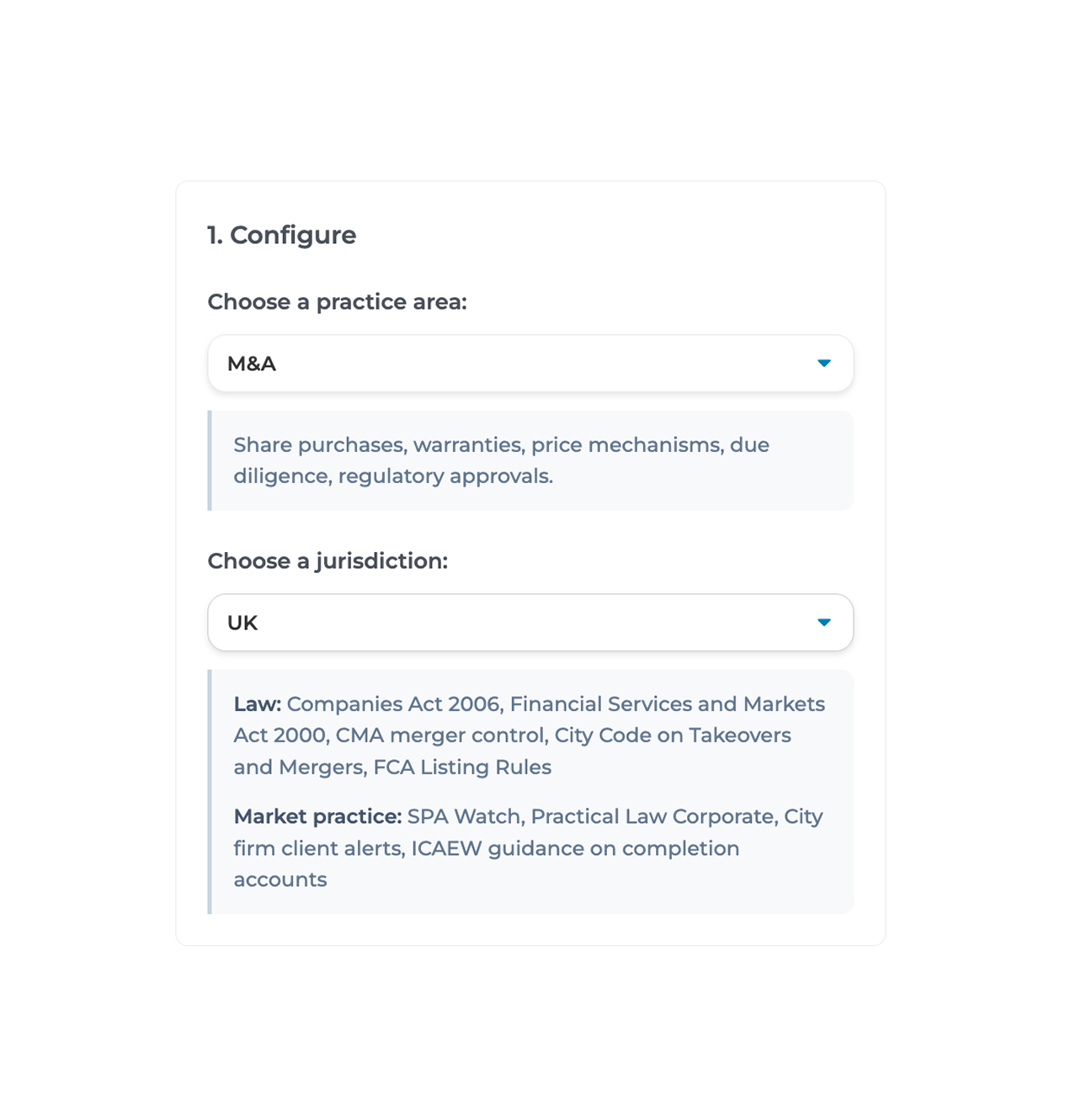 Choose your template & jurisdiction